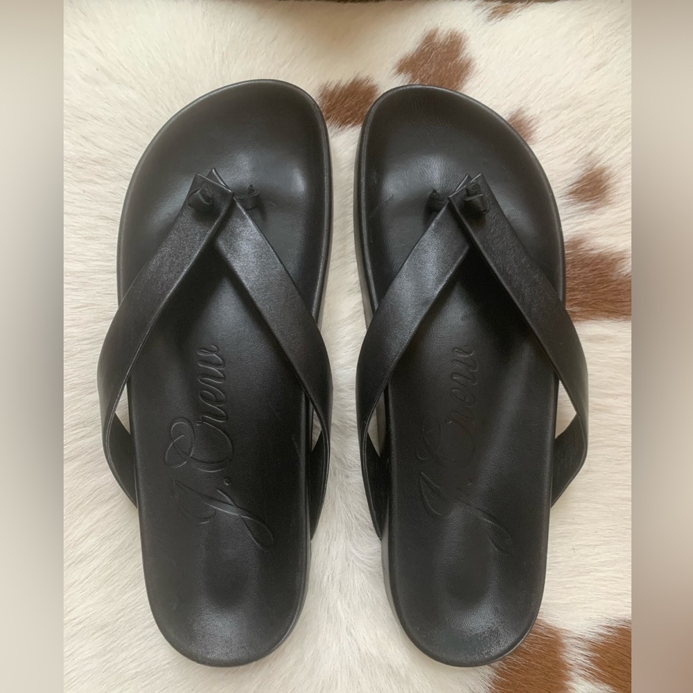 J Crew Pacific Leather Thong Sandals
